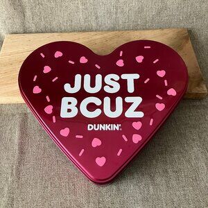 Dunkin Heart-shaped Munchkin Tin